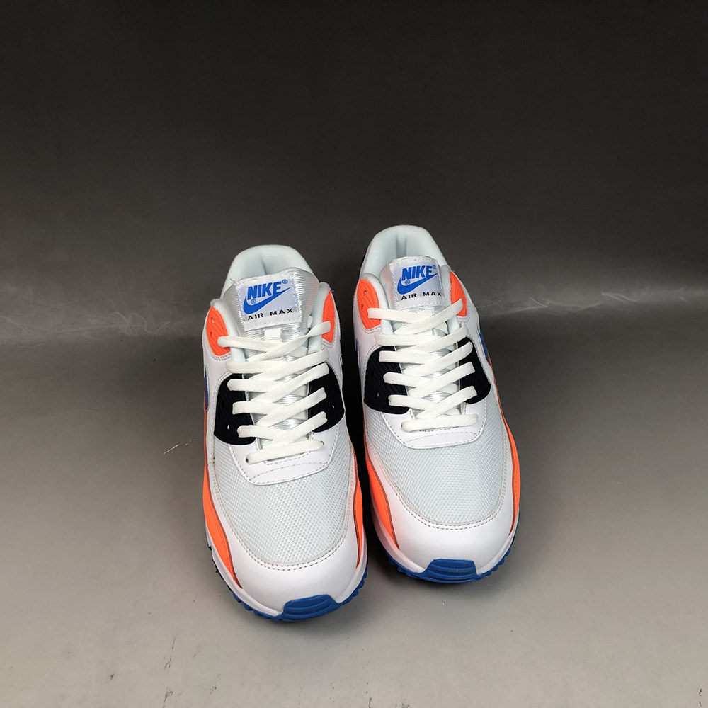 orange white and blue nikes