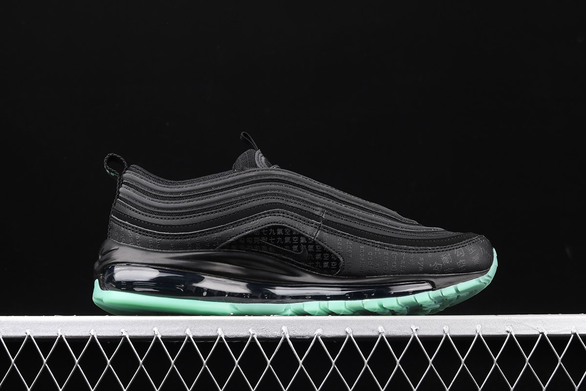 air max black green