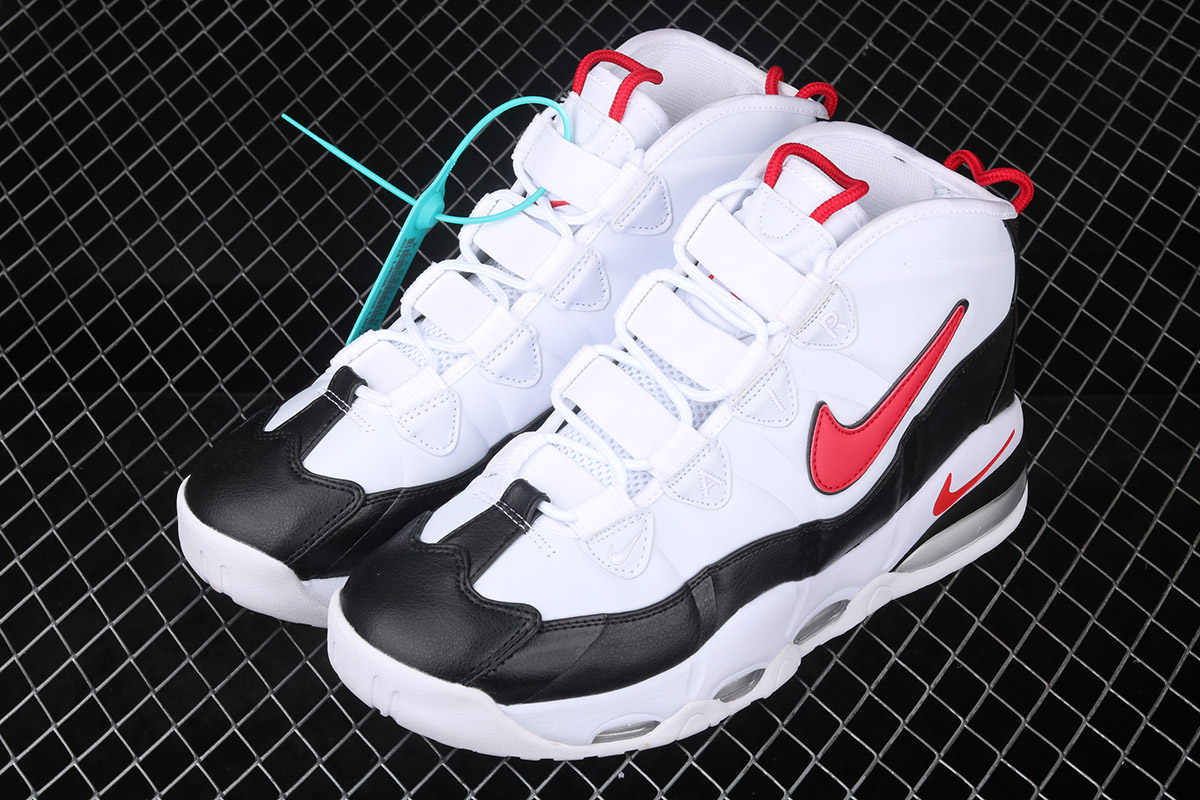 air max uptempo 95 white red black