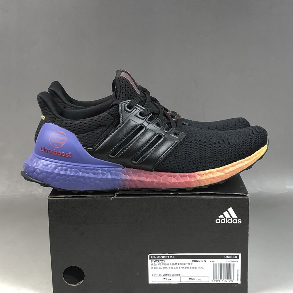 ultraboost black black red