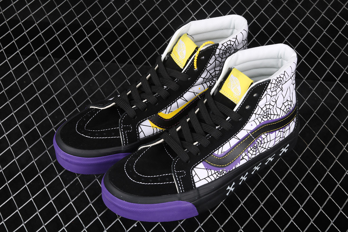 vans sk8 hi black purple