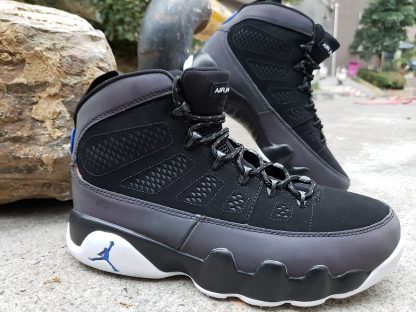 jordan 9 black white racer blue