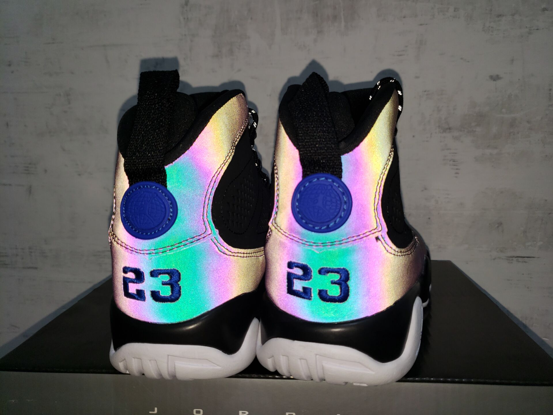 air jordan 9 racer blue 3m reflective