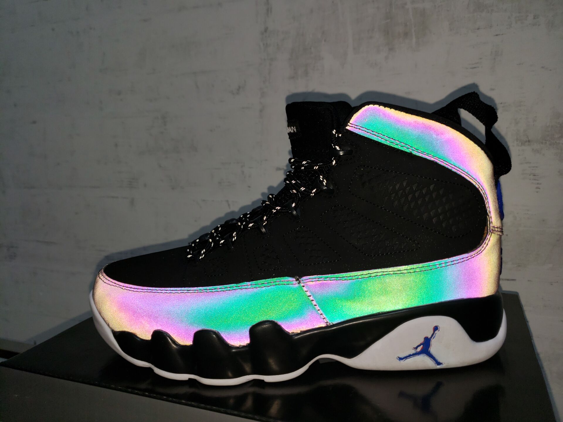 jordan 9 racer blue reflective