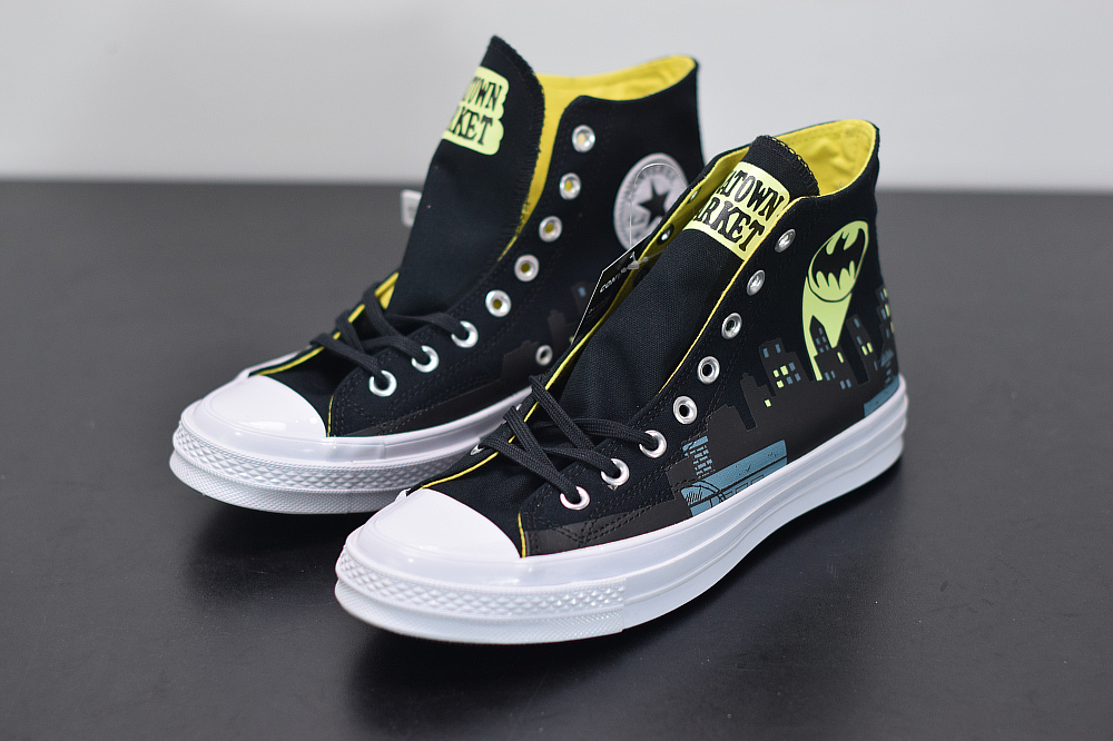 converse black and yellow