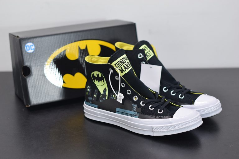 black and yellow batman converse