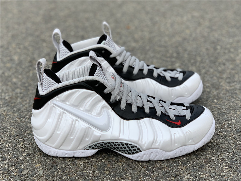 foamposite white university red