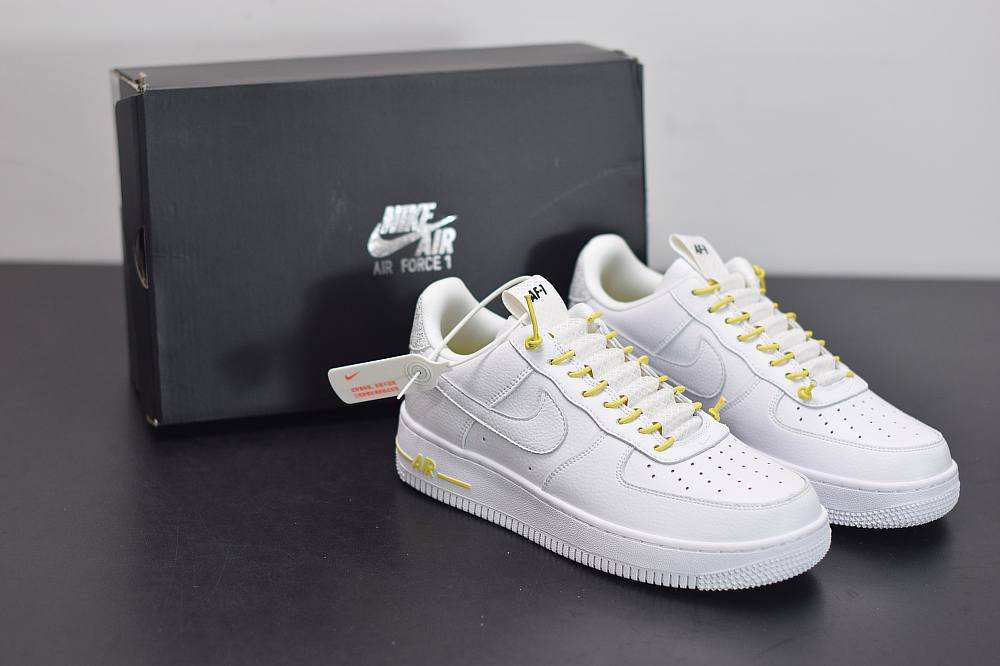 Nike Air Force 1 '07 Lux White/Chrome Yellow/Black For Sale – The ...