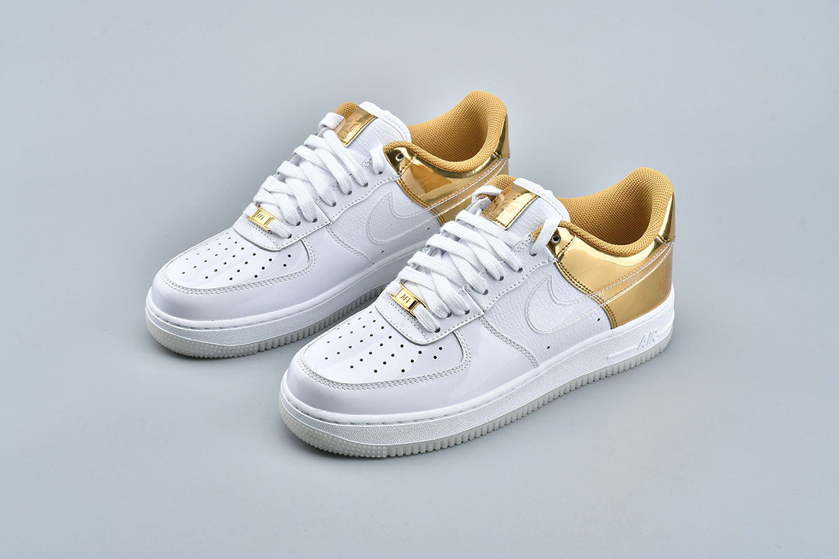 Nike-Air-Force-1-07-PRM-White-Metal-Gold-Light-Gold-Clear-For-Sale-3