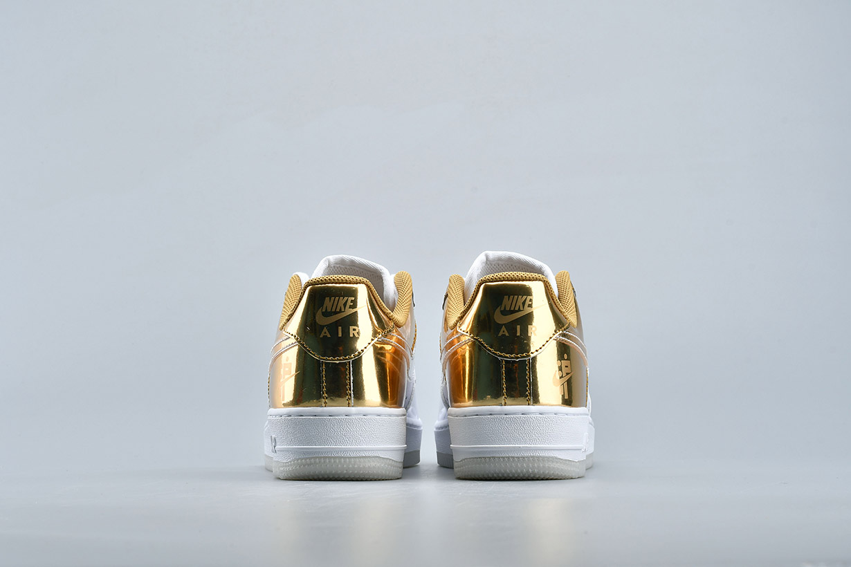 Nike-Air-Force-1-07-PRM-White-Metal-Gold-Light-Gold-Clear-For-Sale-4