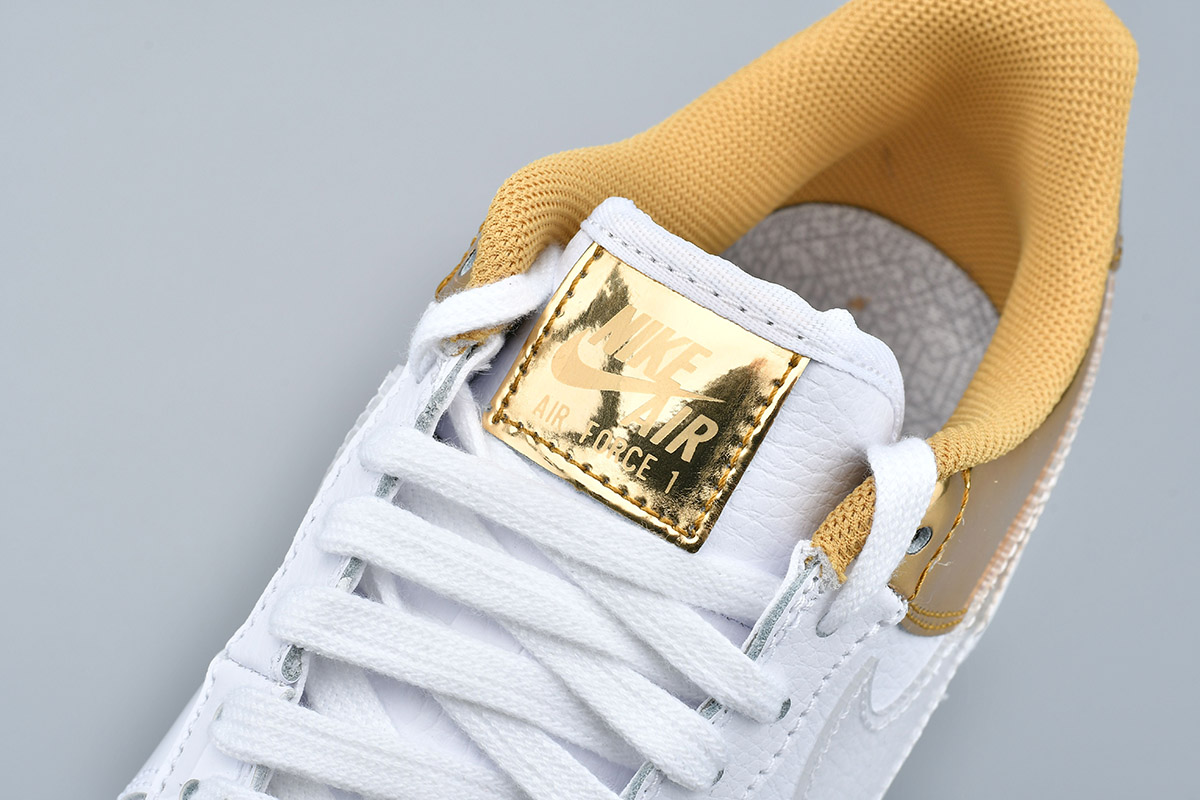 Nike-Air-Force-1-07-PRM-White-Metal-Gold-Light-Gold-Clear-For-Sale-7