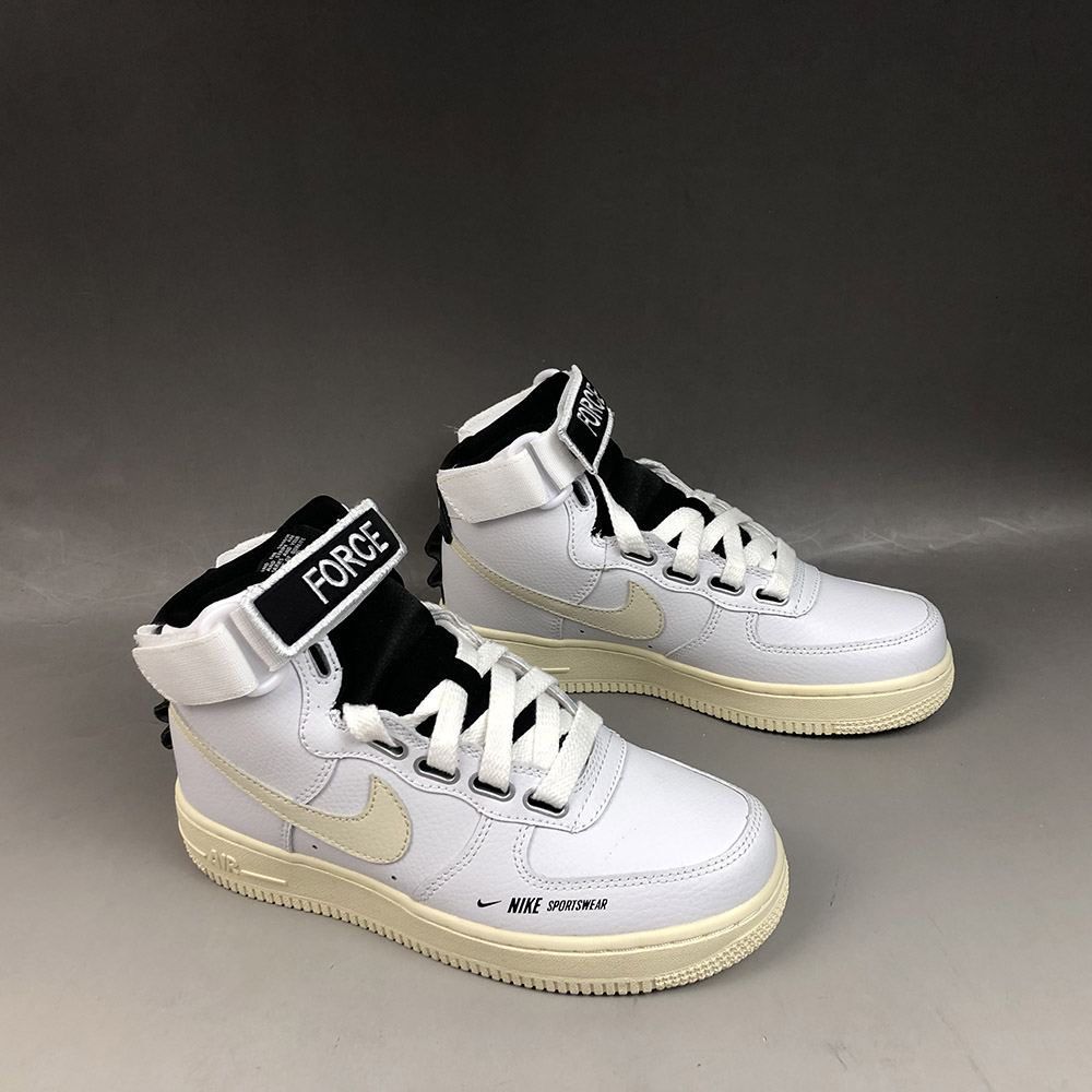 Nike Air Force 1 High Utility White/Light Cream-Black For Sale – The Sole Line