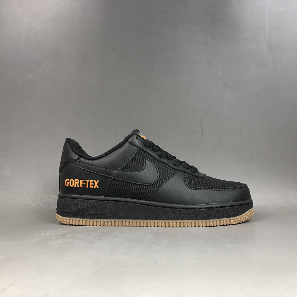 nike air force 1 low black gum sole