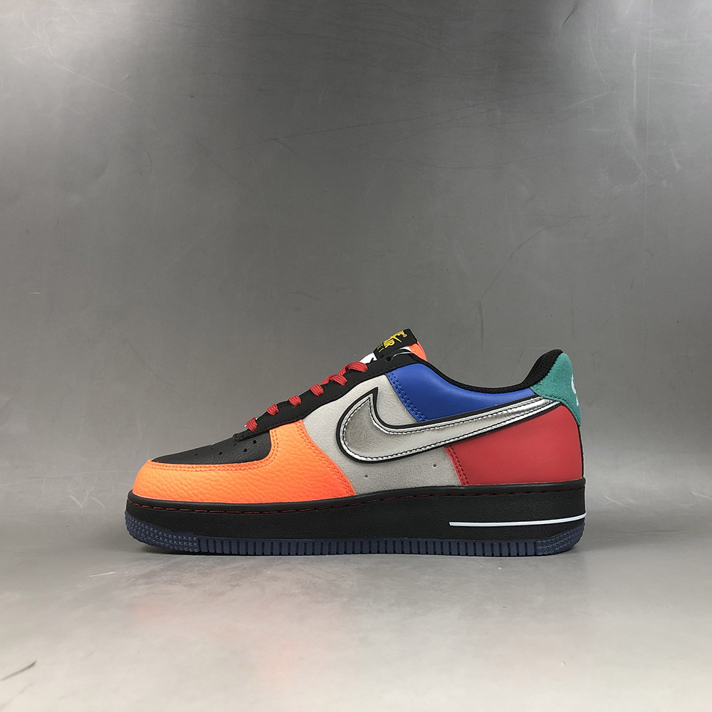 air force 1 orange and blue