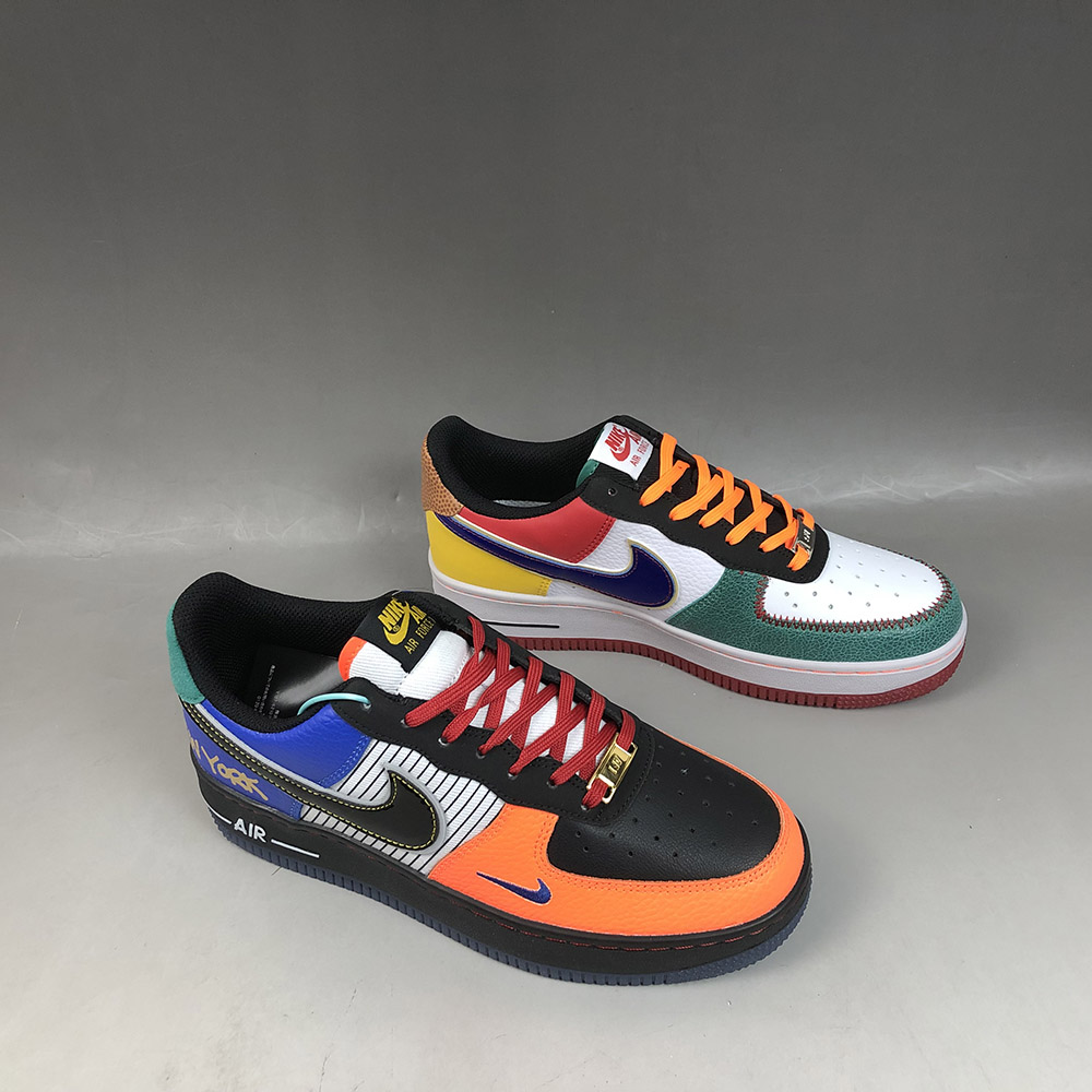 air force 1 orange and blue