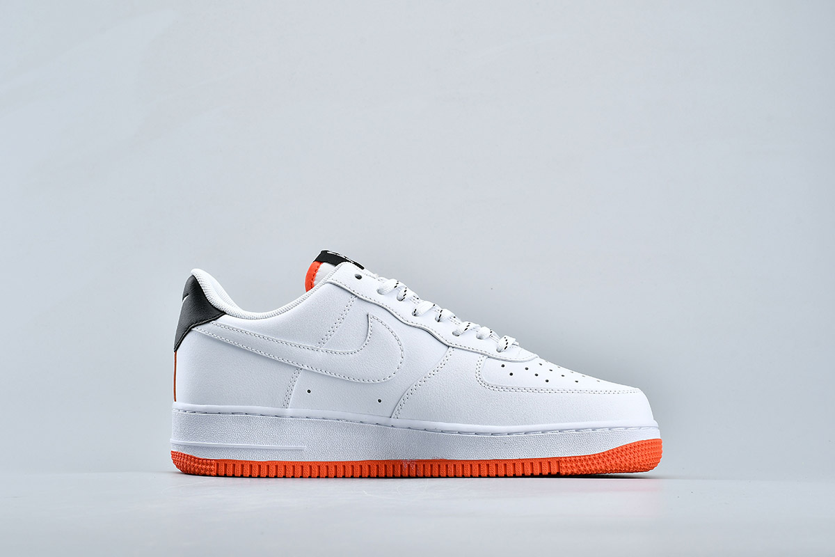 nike white black orange