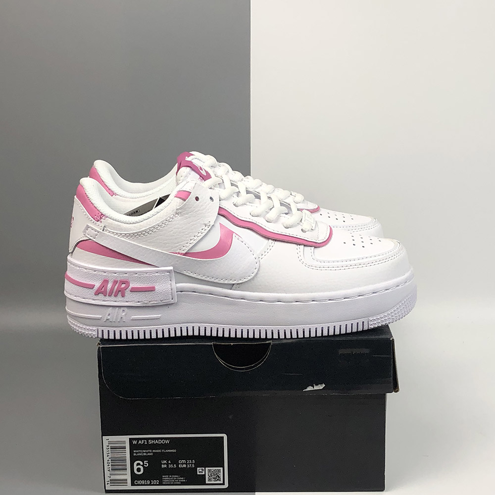 af1 shadow white magic flamingo