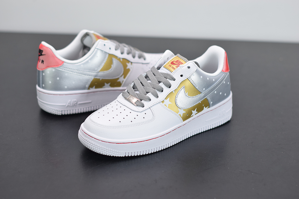 air force ones with silver stars