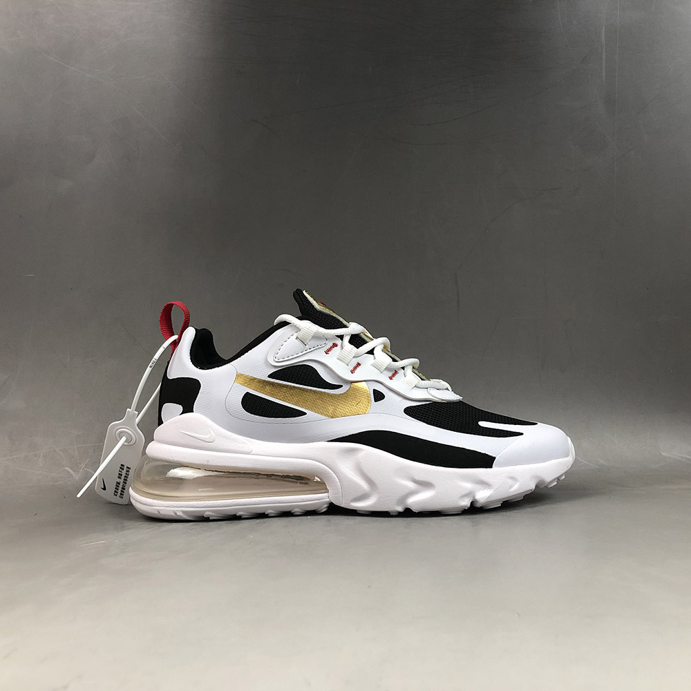 nike air max 270 react black and gold