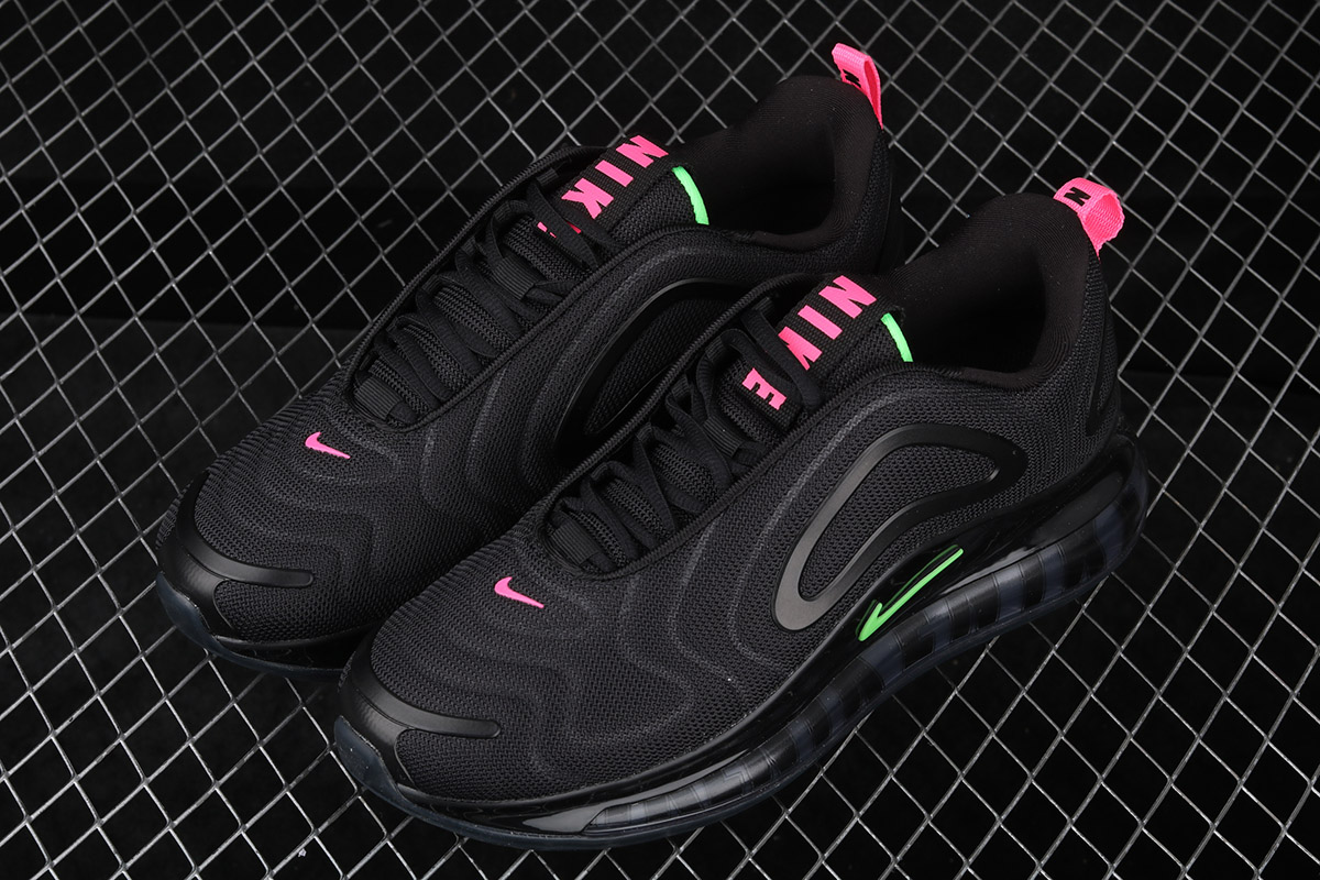 air max 720 black green pink