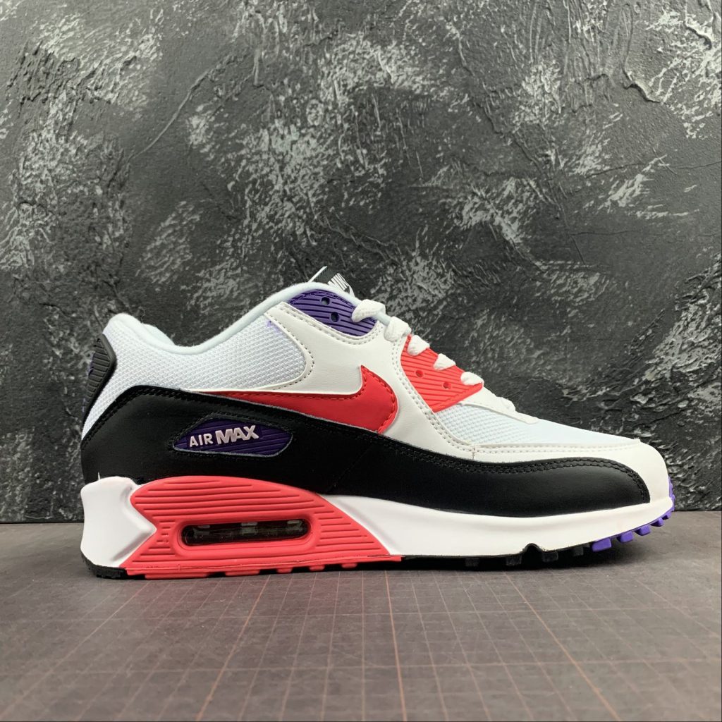 Nike Air Max 90 “Raptors” White/Red Orbit-Psychic Purple-Black – The ...