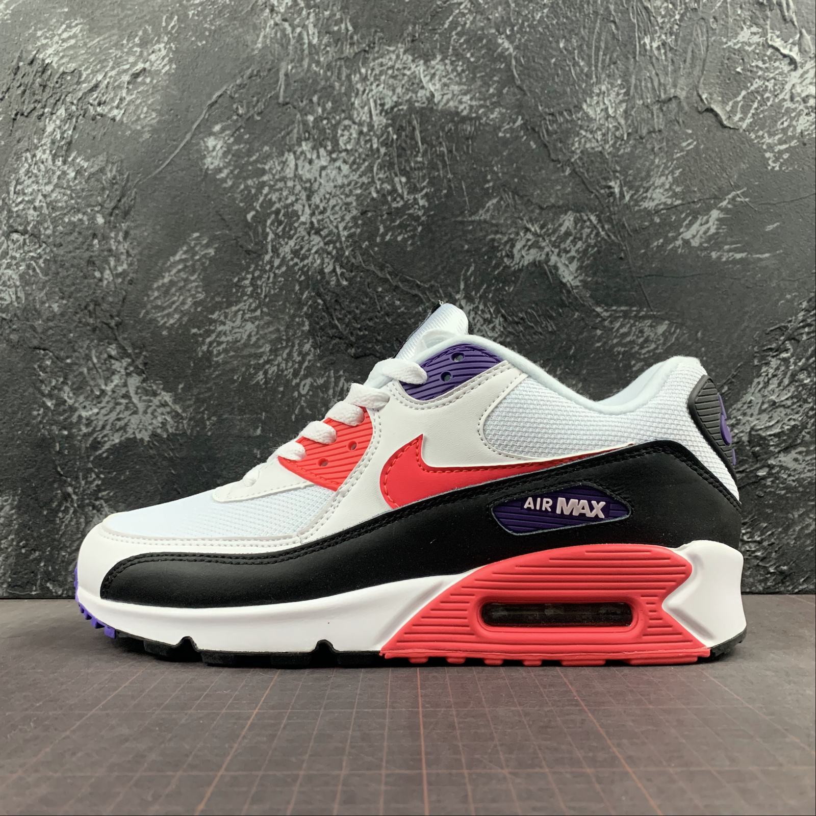 Nike Air Max 90 “Raptors” White/Red Orbit-Psychic Purple-Black – The Sole Line
