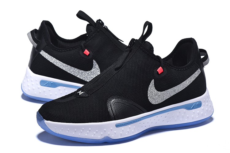 Nike PG 4 Black/White-Smoke Grey For 