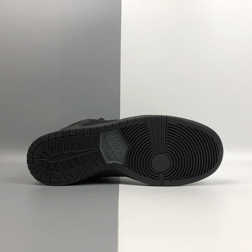 nike sb dunk high bota triple black