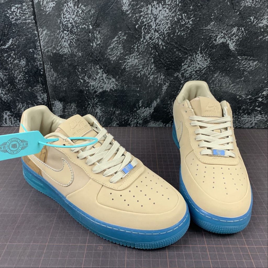 Nike Air Force 1 Supreme 07 Kobe 315095-221 Linen/Linen-University Blue Sneakers