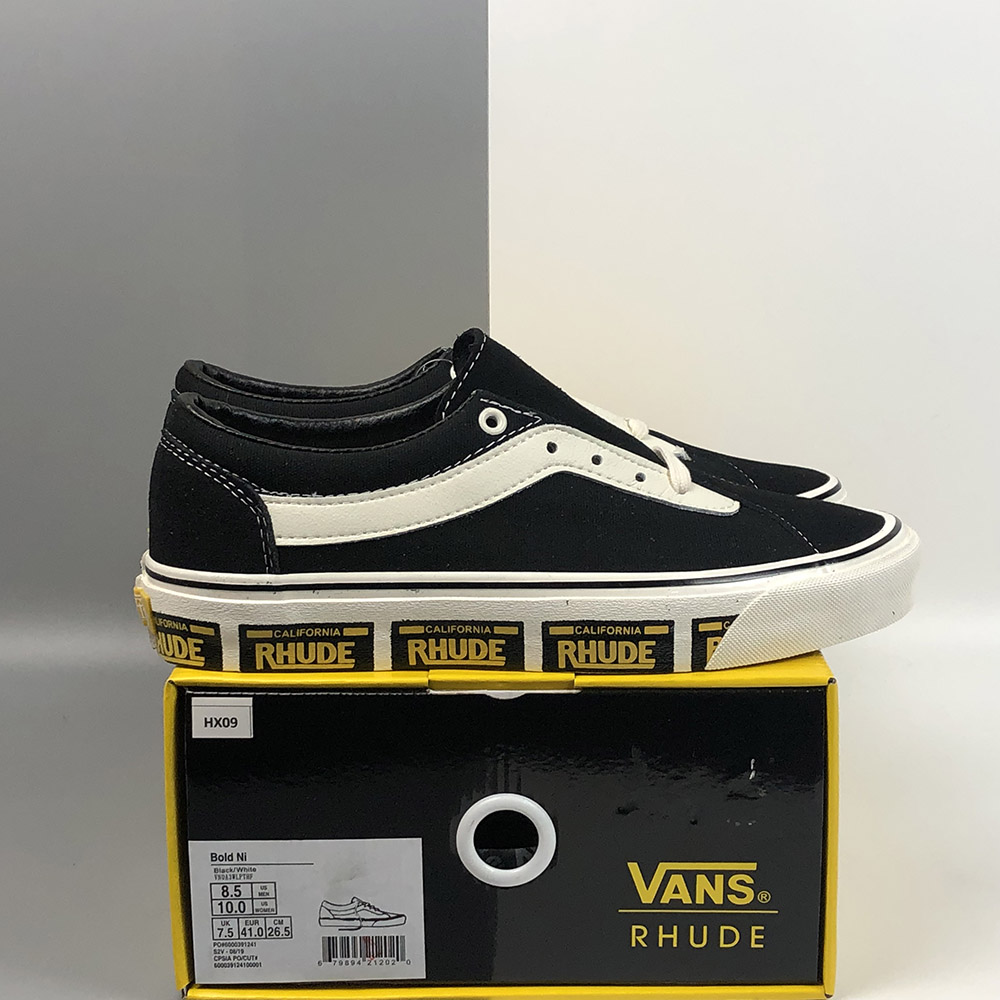 black rhude vans