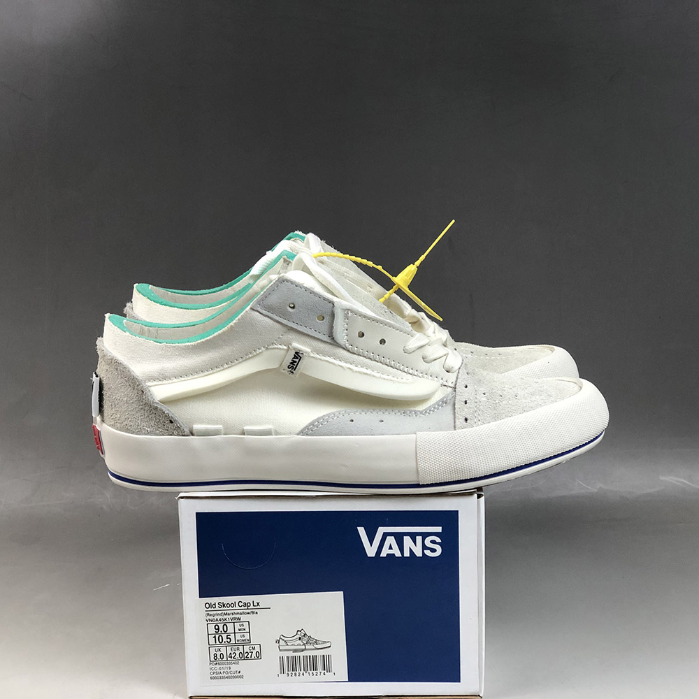 vans vault og old skool lx checkerboard & majolica blue