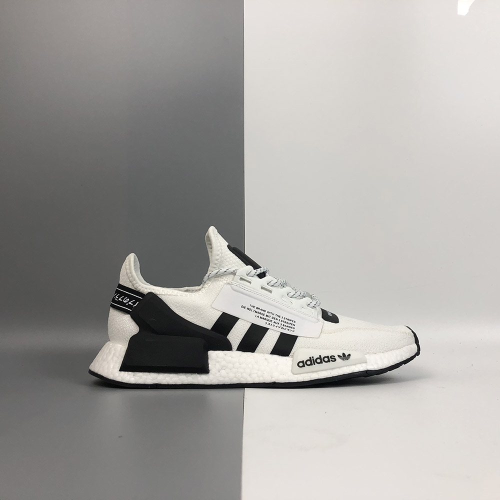 adidas NMD_R1 V2 White Black For Sale – The Sole Line