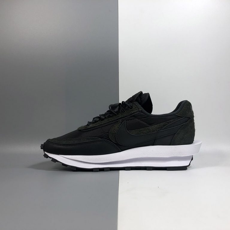 nike x sacai ld waffle black nylon