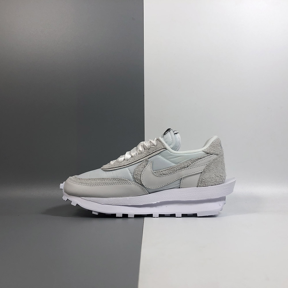 sacai waffle nylon white