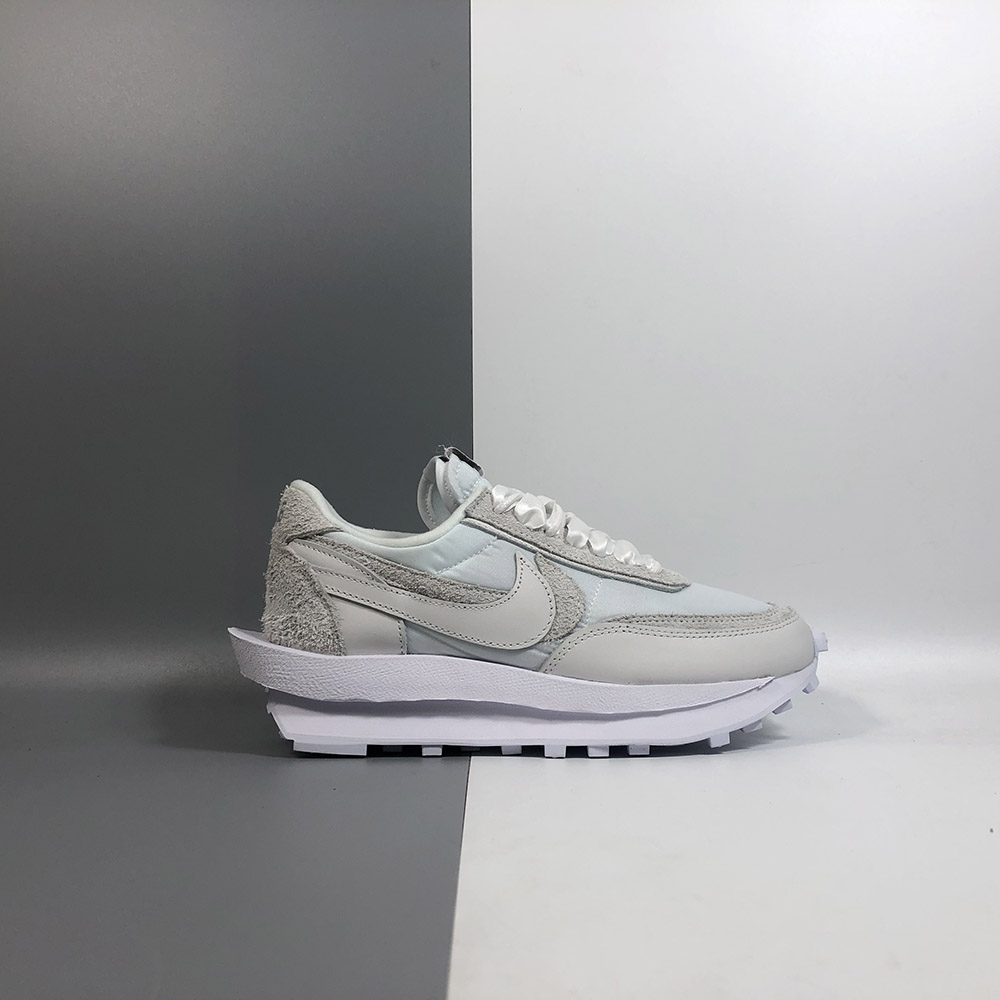 Sacai X Nike Ldwaffle White Nylon For Sale The Sole Line