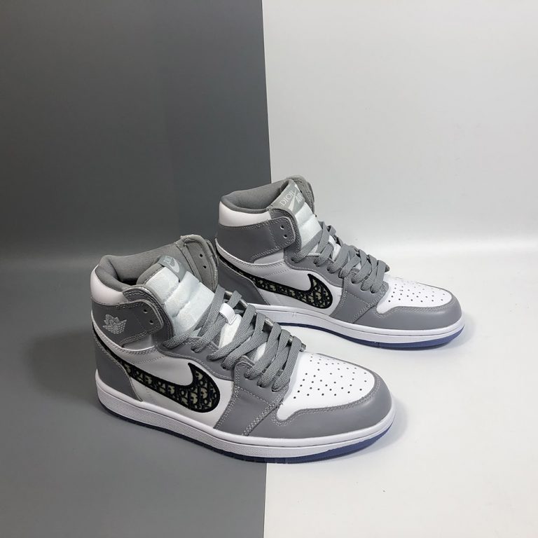 air jordan retro grey and white