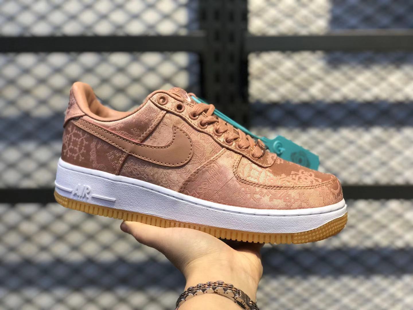 air force nike rose gold