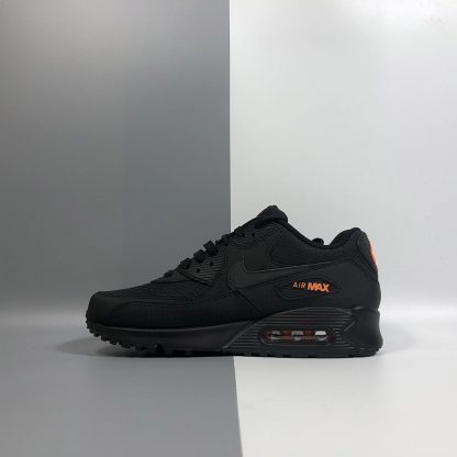 black and orange air max 90