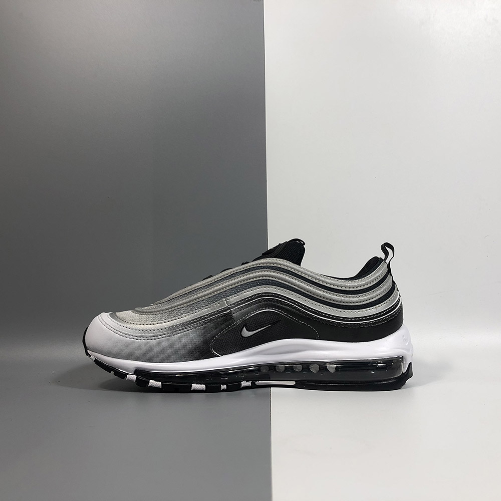 black and silver air max 97