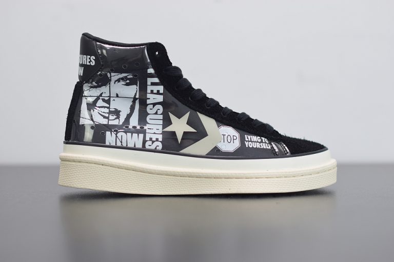 PLEASURES x Converse Pro Leather High Top Black White For Sale – The ...