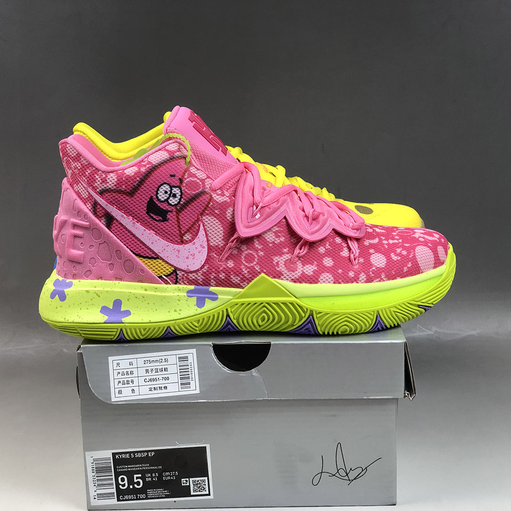 kyrie 5 spongebob pink
