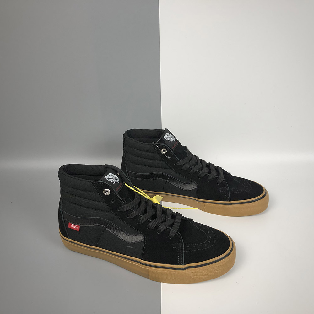 vans hi top black gum
