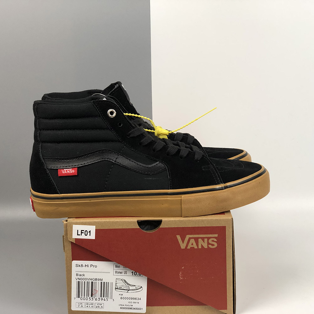 vans sk8 hi pro black gum