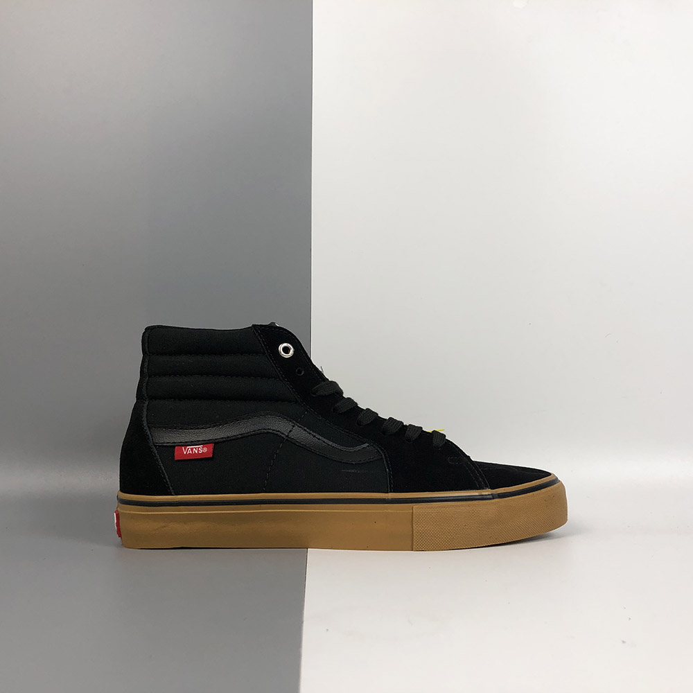 vans sk8-hi pro shoes - black/gum