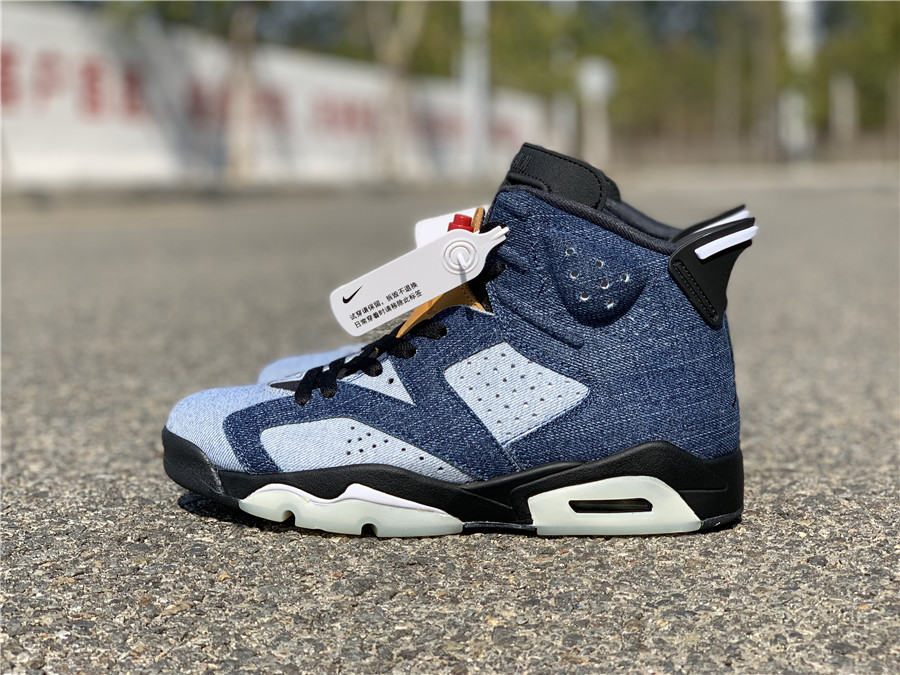 custom denim jordan 6