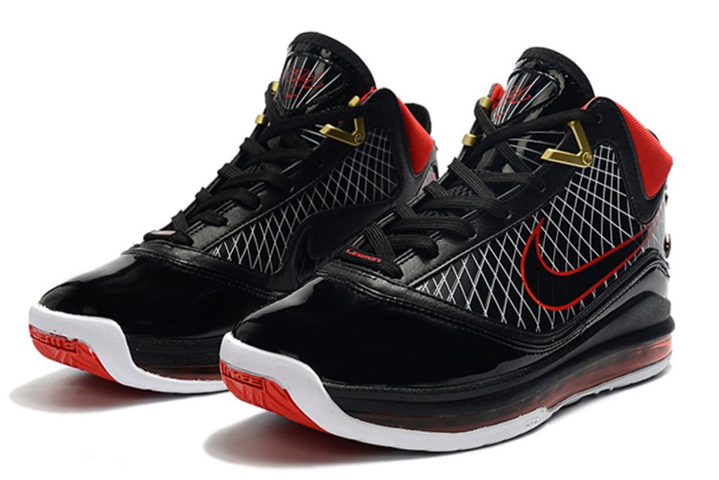 lebrons black red