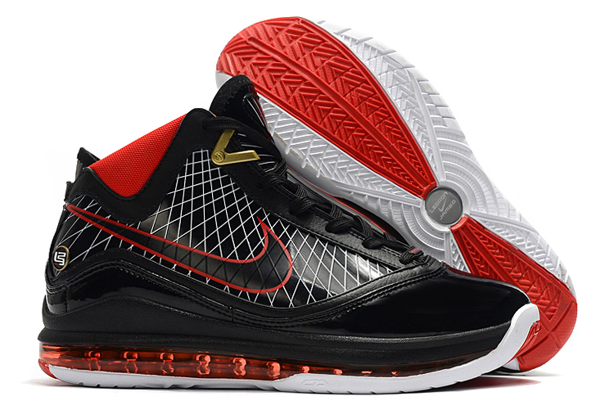 lebron 7 white black red