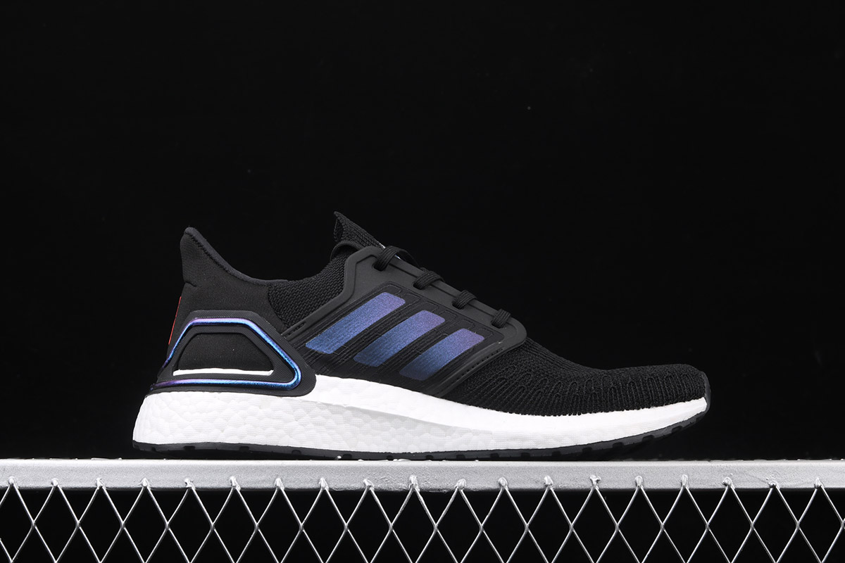 ultra boost blue and black