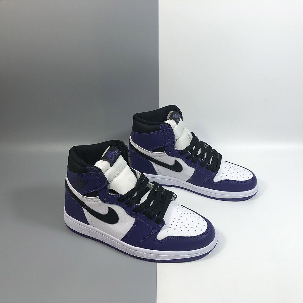 purple jordan high tops