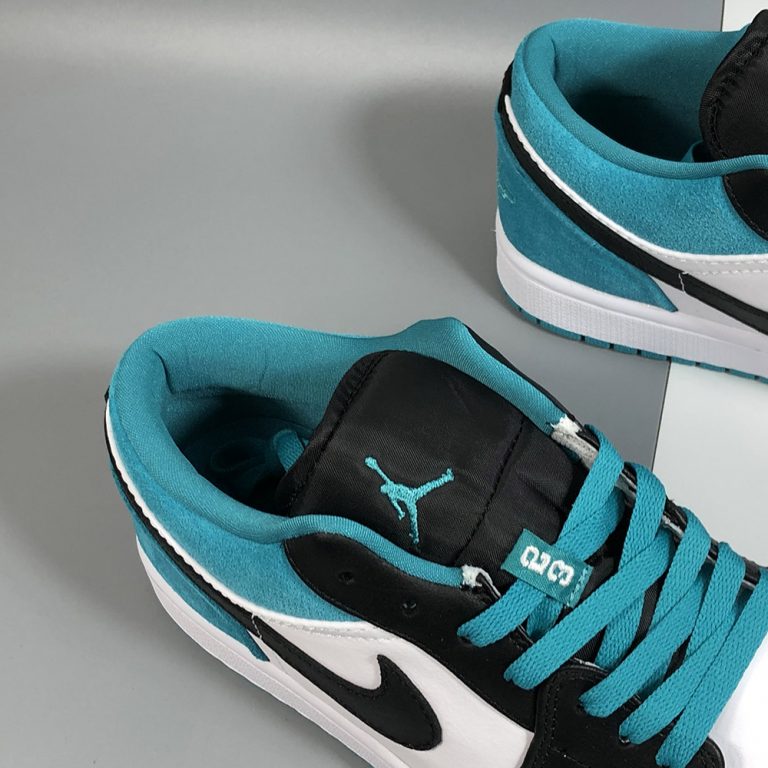 air jordan 1 low black laser blue white